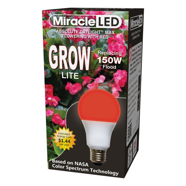 MiracleLED 604656 Almost Free Energy Full Spectrum Wide Angle LED 9W Replacing 100W Grow Light 4 Pack, 