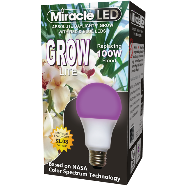 Miracle LED 609903 Kitchen Gardener 3-Socket LED Grow Light Bulb Kit with Blue Spectrum Starting AFE Bulbs 