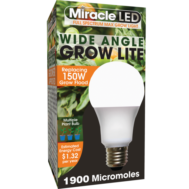 Miracle LED Greenhouse in a Box Grow Kit for Indoor Plants Includes 4 Ultra Grow Full Spectrum 150W Replacement Grow Light Bulbs & 1 4-Socket Corded Light Fixture 