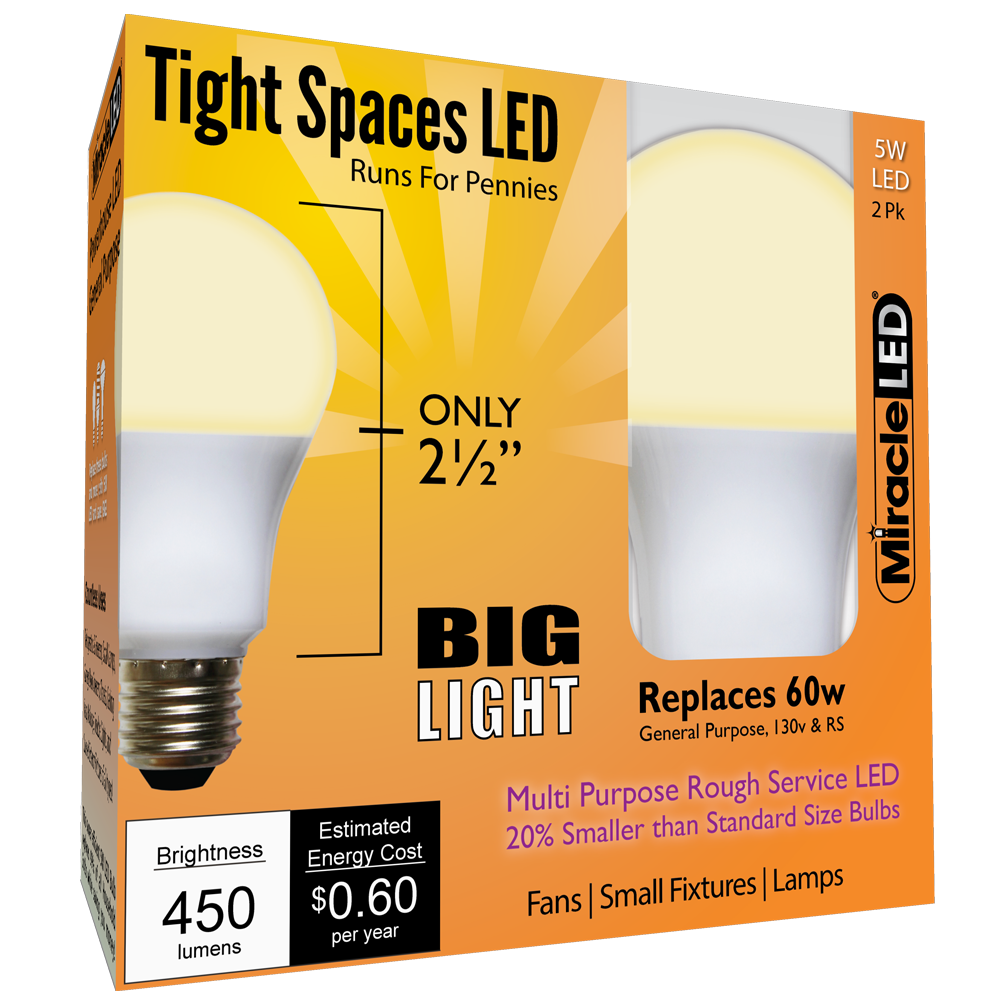 Bedankt Regan Vrouw Tight Spaces Low Profile Warm LED Bulb for Lamps and Small Fixtures  Replaces 60W